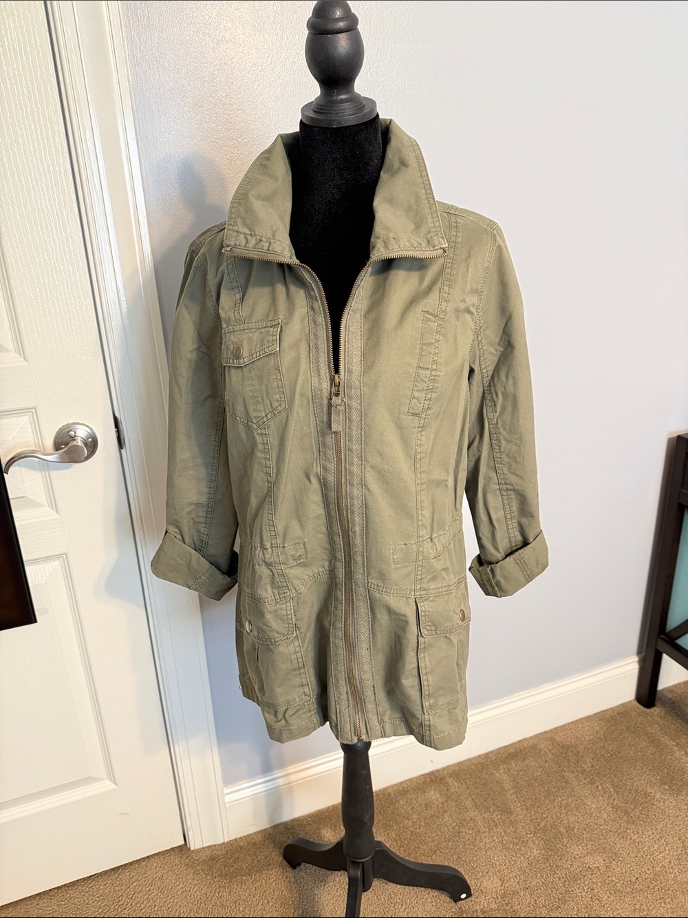 Ashley By 26 International Olive Utility Jacket